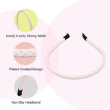 Braided PU Leather Skinny Headband with Four Color Options