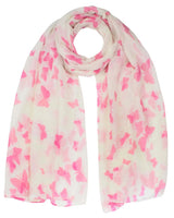 Butterfly print oversized scarf for women