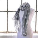 Butterfly print oversized shawl wrap on mannequin