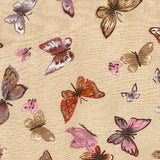 Butterfly print scarf, lightweight fabric with butterfly design