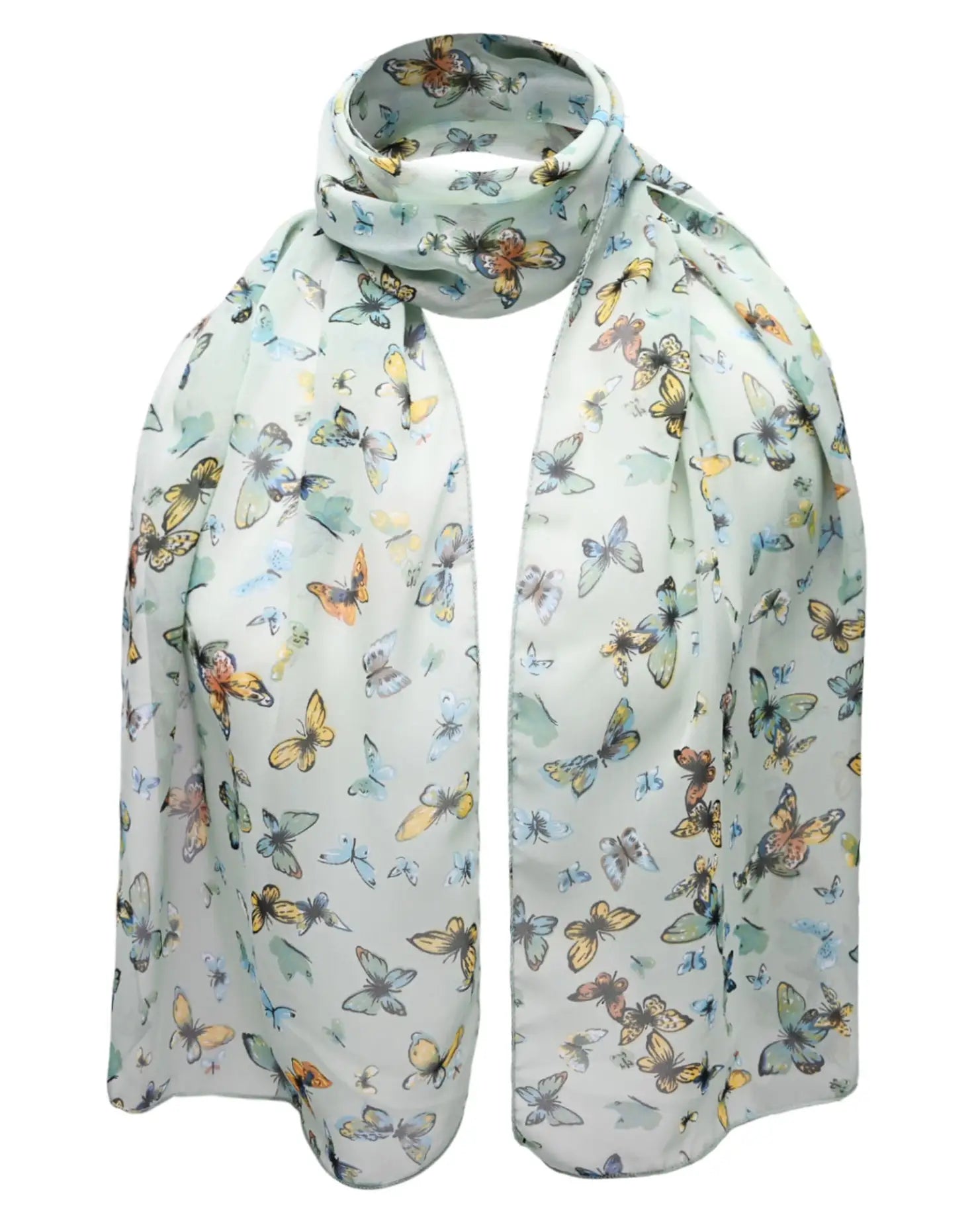 Butterfly Print Scarf: Soft and Lightweight Fashion Accessory