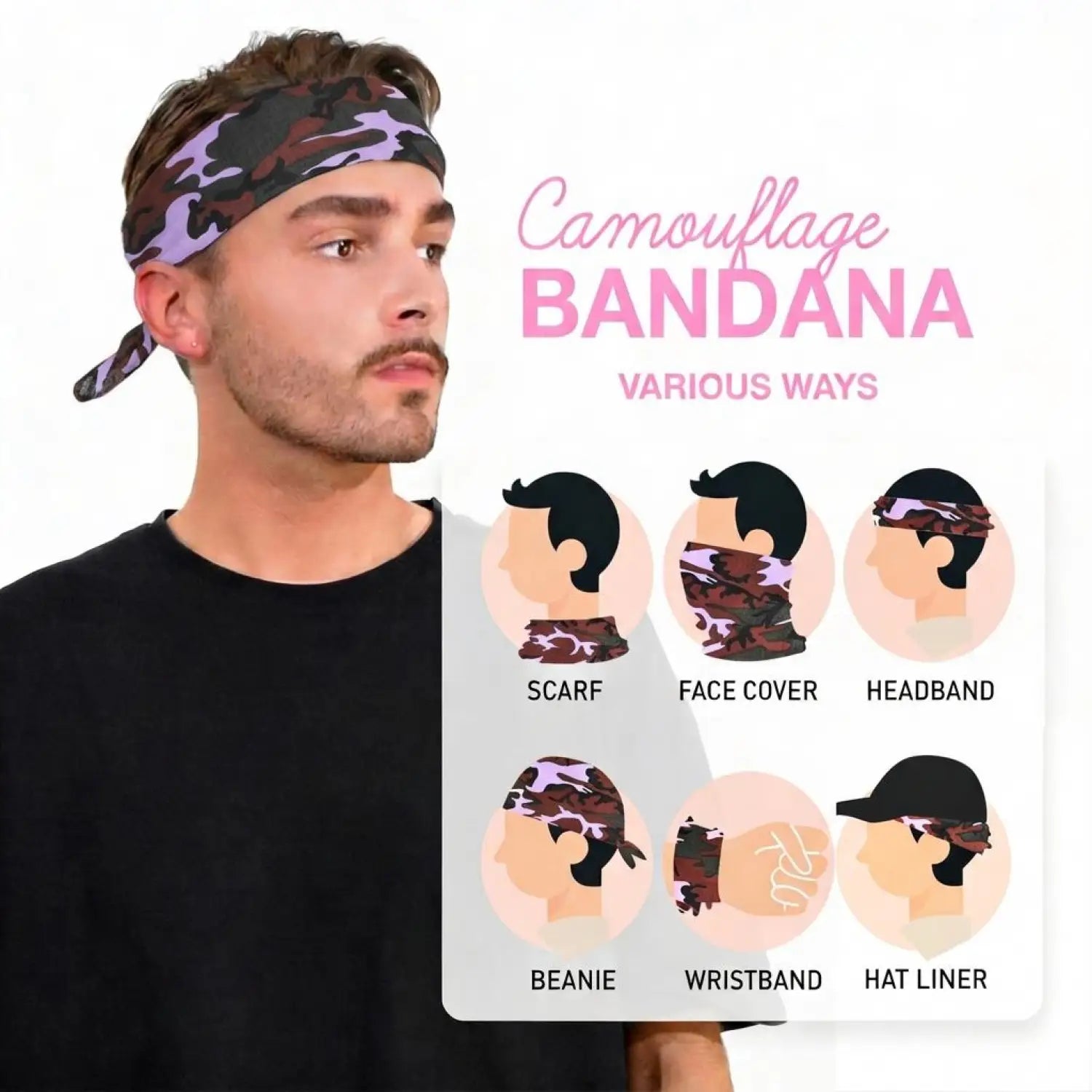Camouflage Military Cotton Bandana