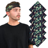 Camouflage Military Cotton Bandana - Green 6PCS