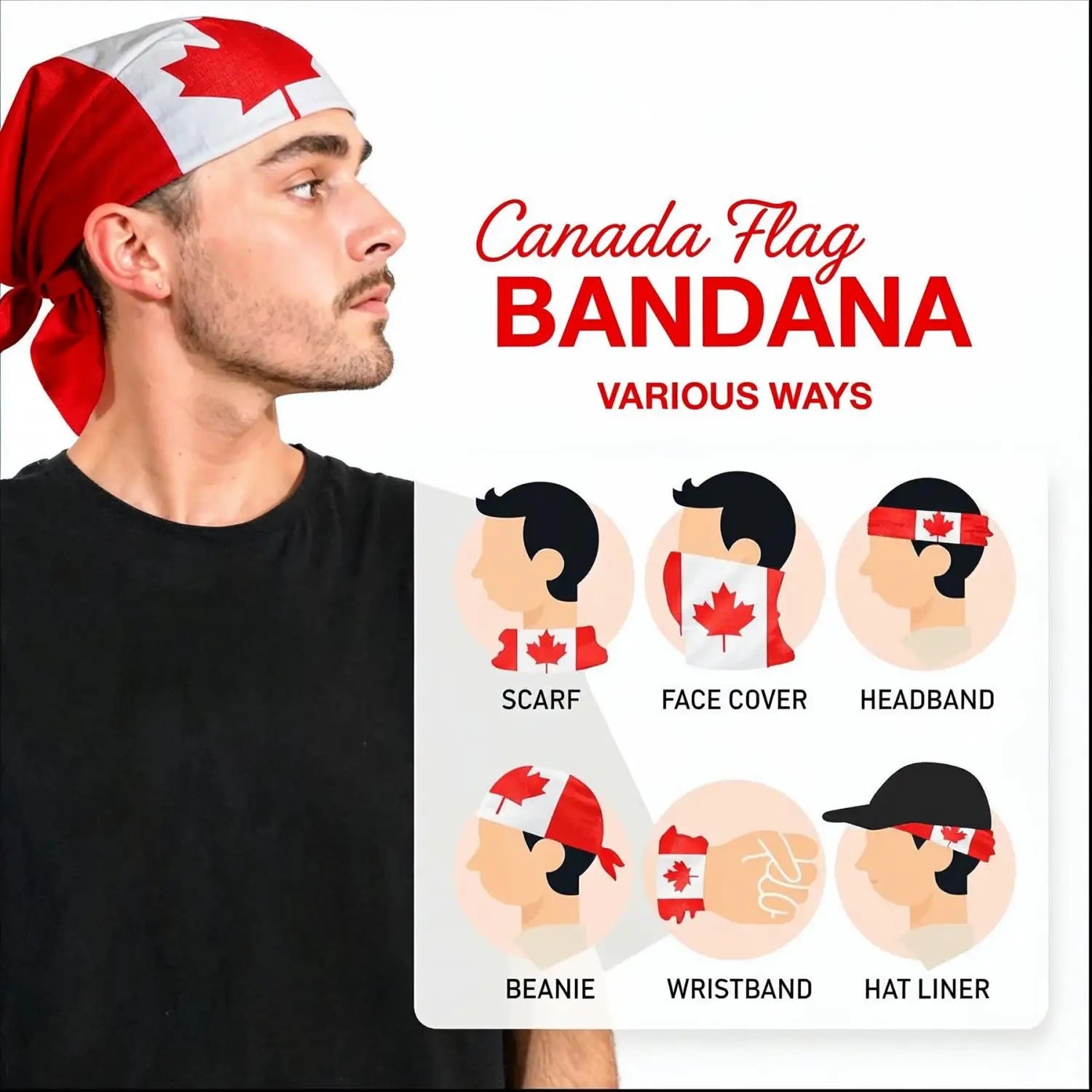 Canada Flag Bandana