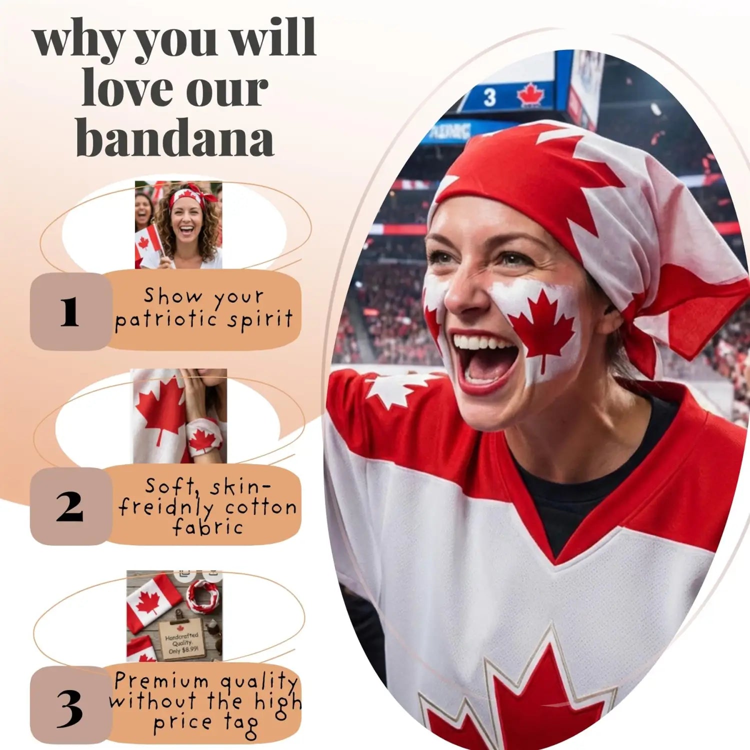 Canada Flag Bandana