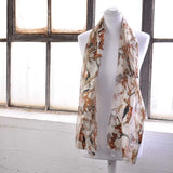 Chic Equestrian Chain Satin Scarf on White Mannequin