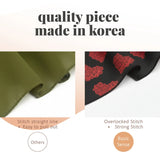 Chic Red Rose Bouquet Pattern Satin Polyester Neck Scarf - Scarves