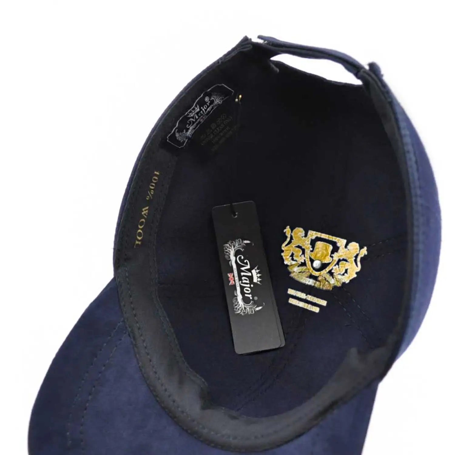 Chic wool felt baseball cap featuring a pair of shoes with sole tag