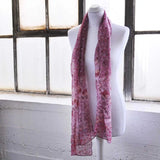 Chiffon Flower Floral Print Scarf on mannequin