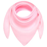 Pink Chiffon Square Scarf with White Background