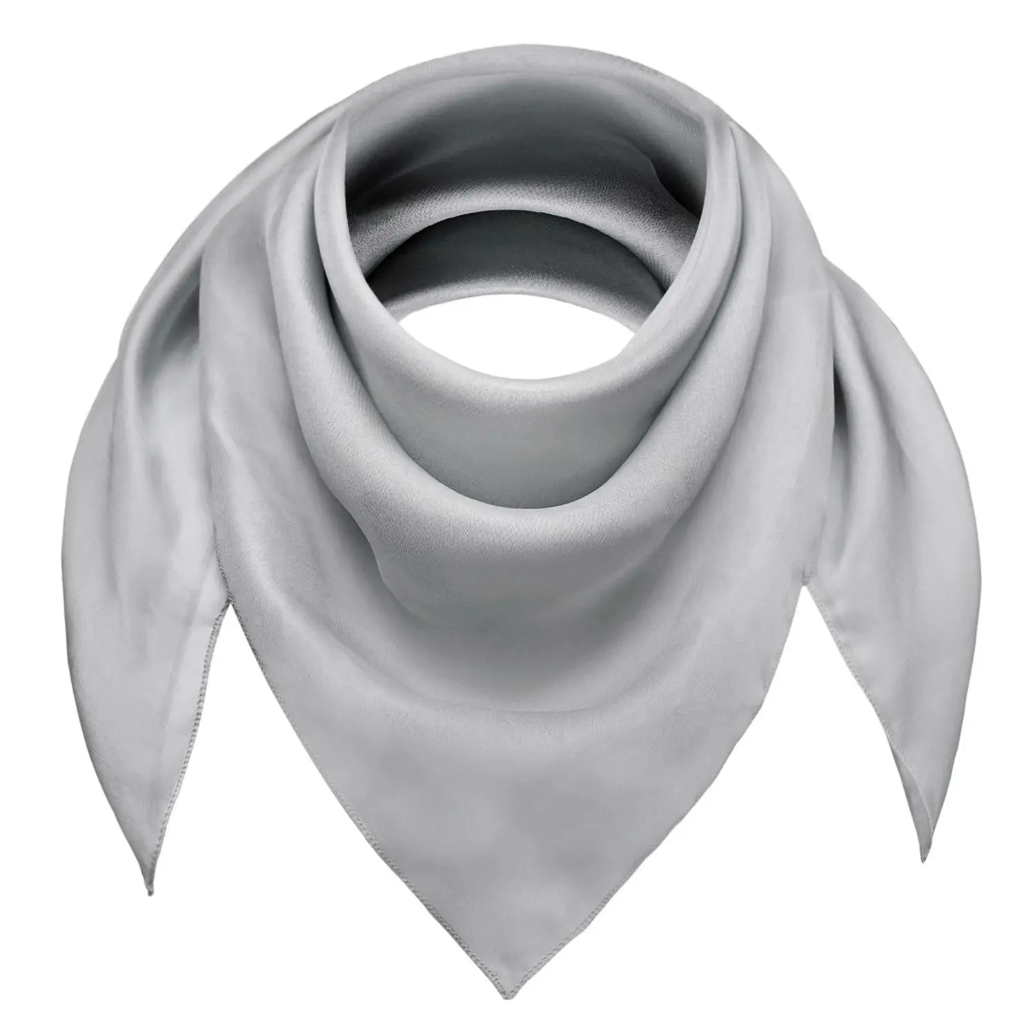 Lightweight chiffon square scarf on white background