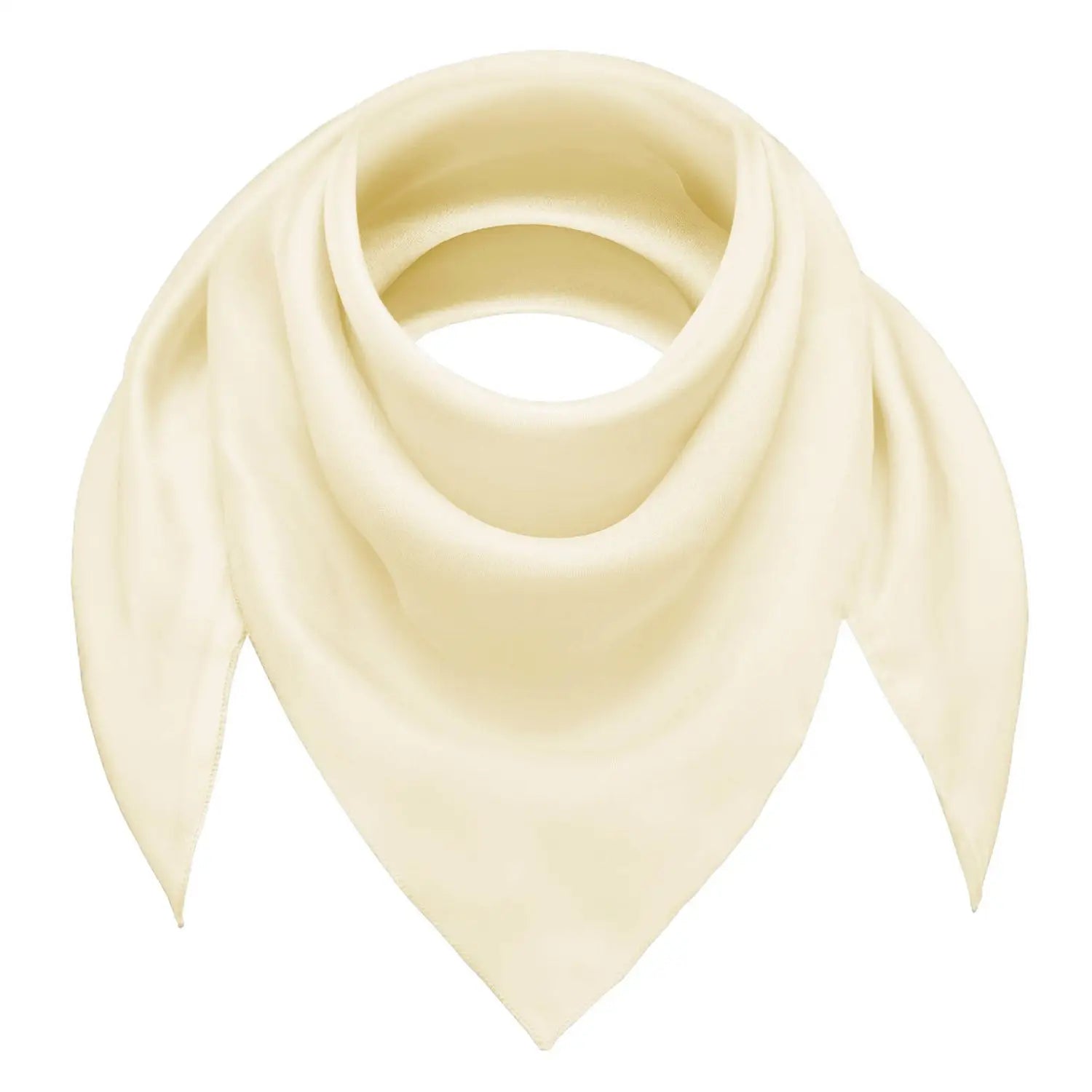 Chiffon square scarf on white background - Lightweight accessory for women.