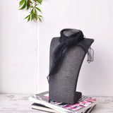 Chiffon Square Scarf Retro Organza with black backpack and stack of books