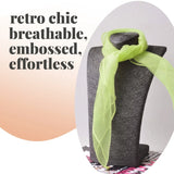 Chiffon Square Scarf Retro Organza for 60s & 70s Style - Scarves