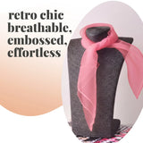 Chiffon Square Scarf Retro Organza for 60s & 70s Style - Scarves