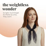 Chiffon Square Scarf Retro Organza for 60s & 70s Style - Scarves