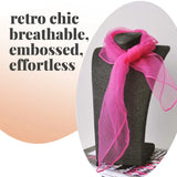 Chiffon Square Scarf Retro Organza for 60s & 70s Style - Scarves