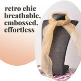Chiffon Square Scarf Retro Organza for 60s & 70s Style - Scarves