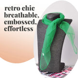Chiffon Square Scarf Retro Organza for 60s & 70s Style - Scarves