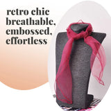 Chiffon Square Scarf Retro Organza for 60s & 70s Style - Scarves