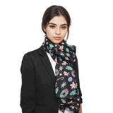 Christmas Scarf Oversized Maxi Shawl - 72-Black - Scarves