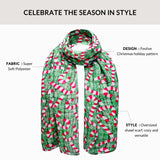 Christmas Scarf Oversized Maxi Shawl - Scarves