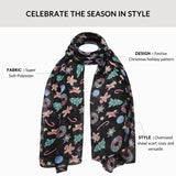 Christmas Scarf Oversized Maxi Shawl - Scarves