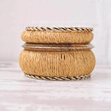 Chunky gold metal bang bracelets perfect for summer.