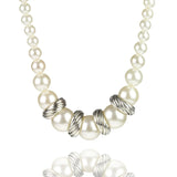 Chunky Pearl Necklace and Earrings Set with Pearls