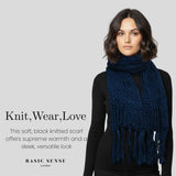 Classic Knitted with Tassel Autumn/Winter scarf Long Scarves - Knitted Scarves