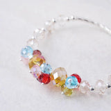 Colourful Glass Beads Bracelet Bar Style
