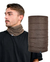Man wearing jersey cotton neck gaiter Multifunctional Neck Gaiter
