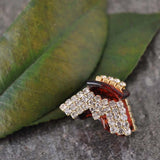 Gold ring with red stone and white diamonds, Crystal Letter M Mini Hair Claw Clips 2pcs
