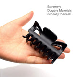 Essential Hair Claw Clips Set, 8cm - 2pcs - Black bottle opener held in hand