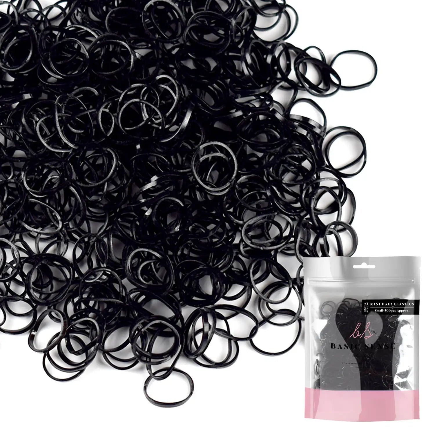 Extra Strong Mini Rubber Bands - Versatile Hair Styling Options