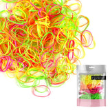 Colorful rubber bands for versatile hair styling options - Extra Strong Mini Rubber Bands.