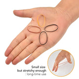 Three types of scissors held in palm - Extra Strong Mini Rubber Bands