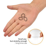 Extra strong mini black rubber band on hand - versatile hair styling option