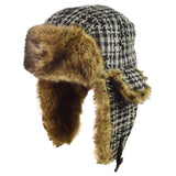 Faux Fur Lined Trapper Hat for Cold Weather