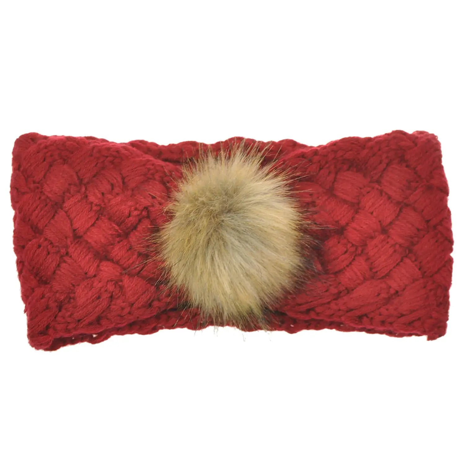 Faux fur pom pom headband - Autumn & Winter accessory