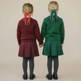 Gingham and Plain Spiral Streamer Elastic Hair Pin Set - Hair Accessory Set