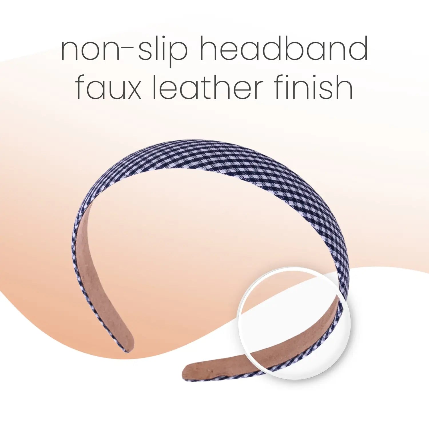 Girls Gingham Headband & Scrunchie School Hair Accessories - Headbands