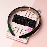 Girls Satin Hair Accessories Set – 2 Headbands & 2 Scrunchies for School Hair Accessory Set