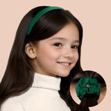 Girls Satin Hair Accessories Set – 2 Headbands & 2 Scrunchies for School Hair Accessory Set