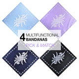 Gothic Halloween Tribal Tattoo Bandanas with Different Designs
