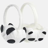 Kids Panda & Cat Animal Earmuff Duo - Cute and Cozy Kids Ear Warmers