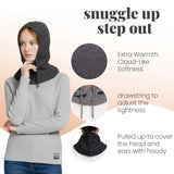 Knitted Hooded Scarf & Snood – Warm Versatile and Comfortable Winter Protection - Warm Scarves