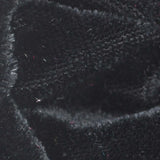 Close up of black velvet hair scrunchies with rhinestones