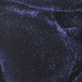 Black rhinestone velvet hair scrunchies close up.