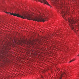 Red fuzzy pile of velvet rhinestone hair scrunchies
